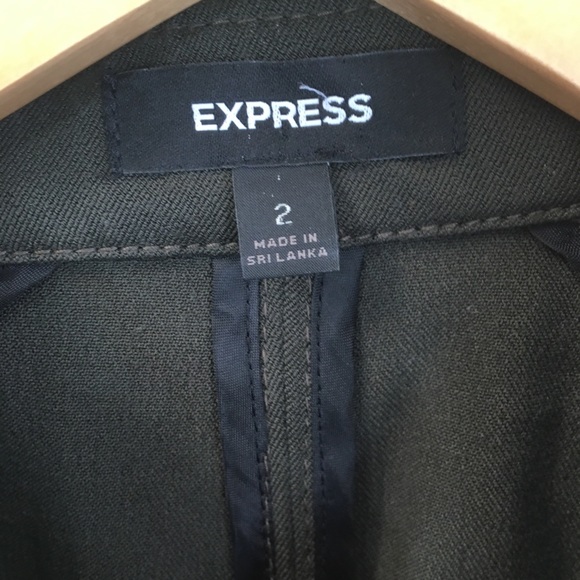 Express Military High Collar Jacket Size 2 EUC - Picture 3 of 7